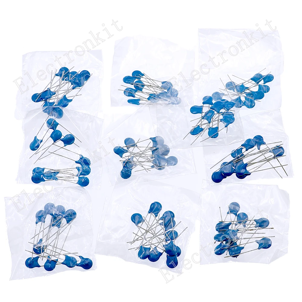 100PCS/lot 2KV high voltage ceramic capacitor Assortment Kit 2KV 102K 221K 332K 471K 472K 561K 681K 821K Ceramic Capacitors set