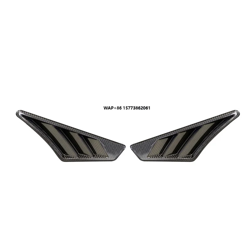 

Q8 Pre-preg Carbon Side Fender Air Wing Vent Cover Shark Fins 4-Door 2019-2024