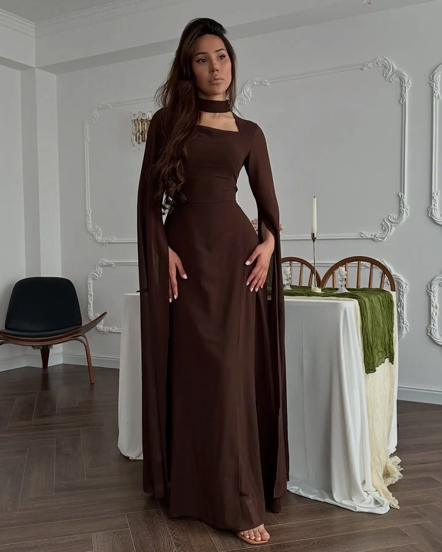 

Customized Saudi Evening Dresses Floor Length Burgundy Prom Dresses Formal Women Party Gowns Mid-East Maid of Honor Dress