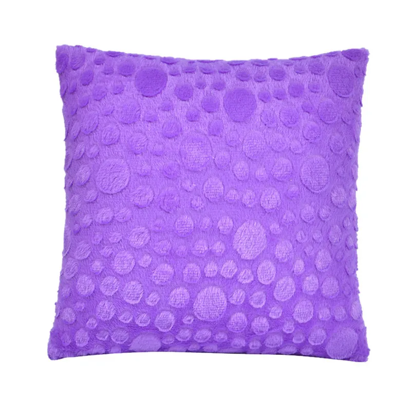 43x43cm Winter Soft Plush Square Sofa Cushion Cover Home Car Office Chairs Decoration Pillowcase image 5