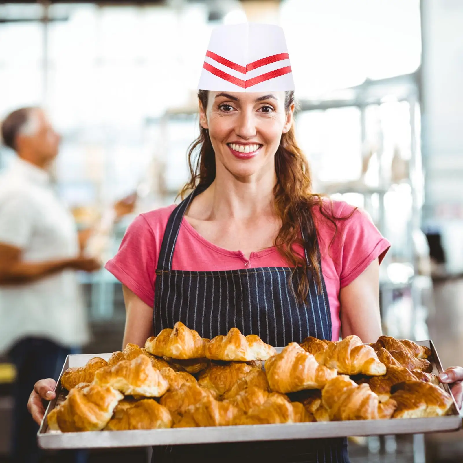 9Pcs 요리사 모자 주방 작업 모자 면화 요리 모자 머리 보호 레스토랑 유니폼 모자 여성용 남성용 바베큐 음식