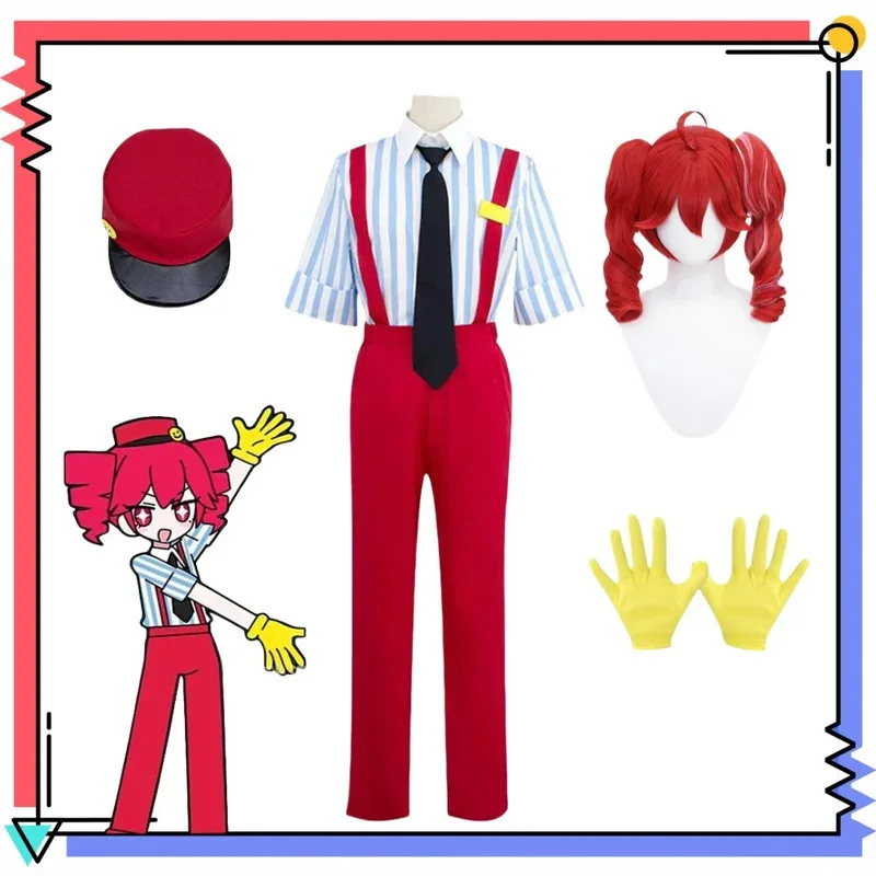 

Kasane Teto Hypnotist Cosplay Anime Idol Costume Halloween Party Suit