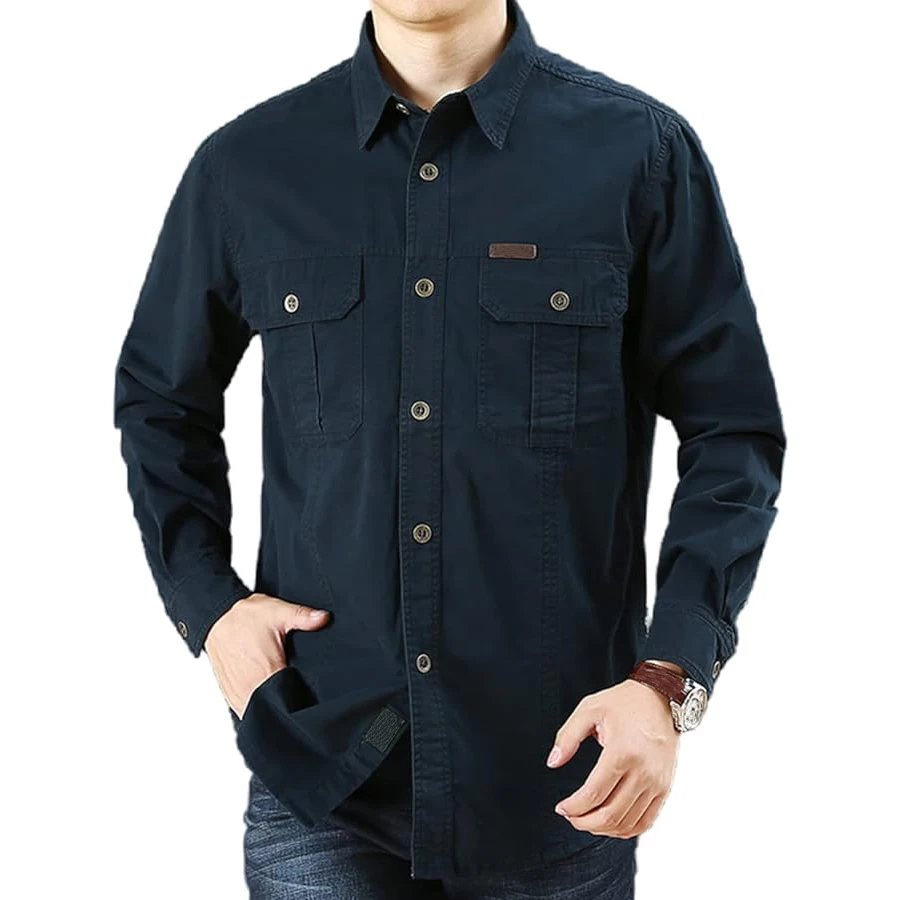 Thumbnail 3 - #34 Latest Mens Cargo Pocket Shirts Offers