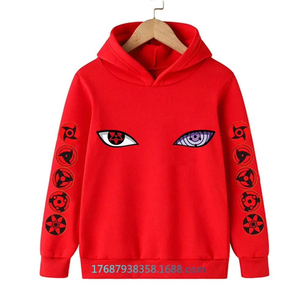 

Anime Naruto Sharingan Hoodie Kids Kakashi Clothes Boys Baby Girls Clothing eye Hooded Casual Sweaters spring autumn Hooded