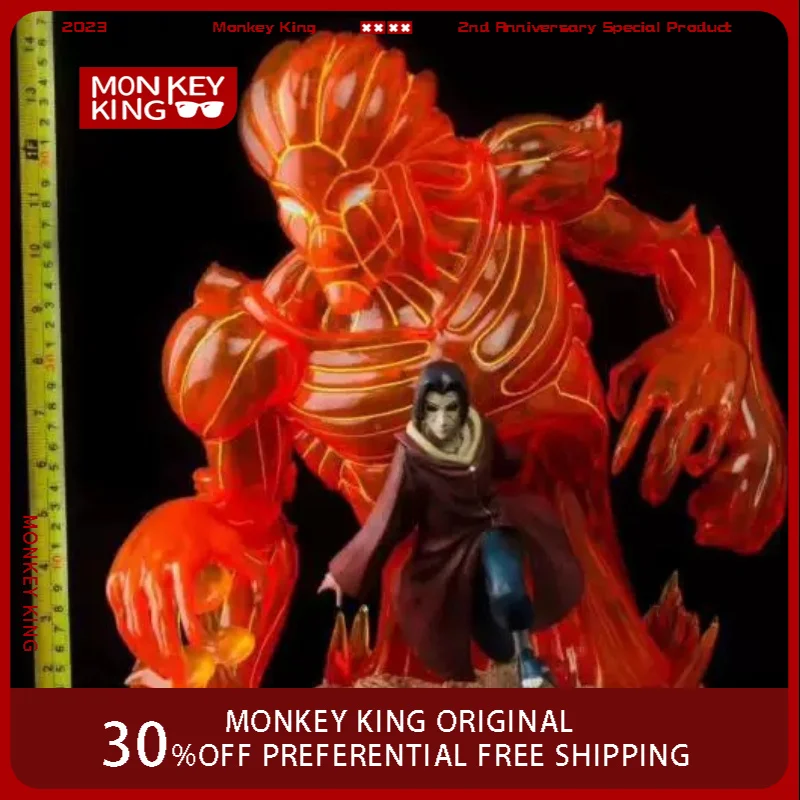 36cm Anime Figure Uchiha Itachi Perimeter PVC Glow Model Bring Your Own Dry Batteries Desktop Decoration Ornaments Gift Toys