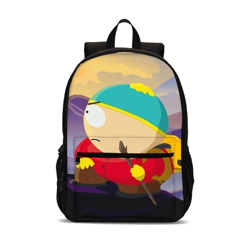 Cartoon South Park Mochila Cartoon 47cm/18.5inch Large Capacity Backpack School Supplies School Bag for Boys Girls Best Gifs