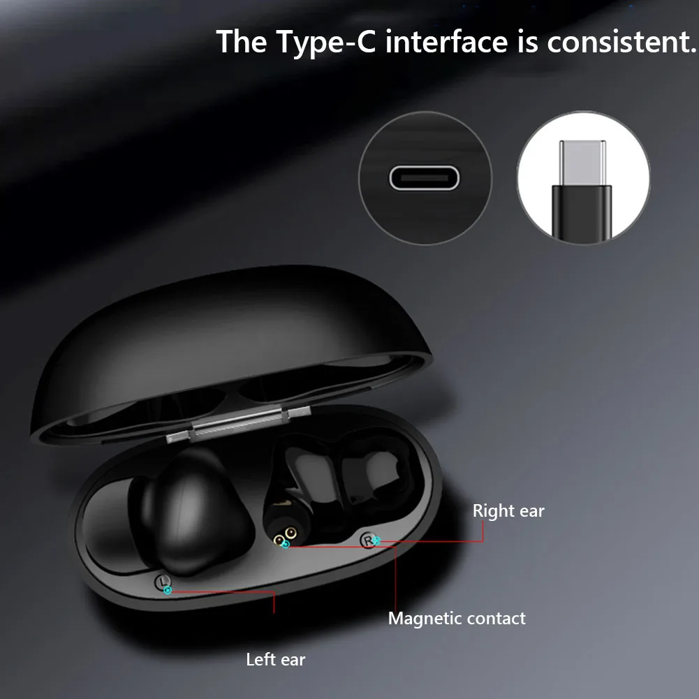 Wireless BT Translation Earbuds Real Time Language Translator Earbuds Translation Headphones for Travel Business Learning