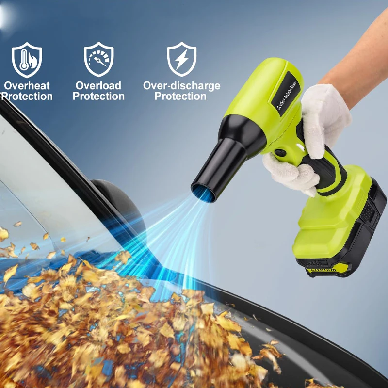 LUB-TF05 مسدس توربو عالي السرعة بدون فرشاة متوافق مع بطارية ليثيوم أيون RYOBI 18 فولت 130,000 دورة في الدقيقة منفاخ محرك عالي السرعة بدون فرش