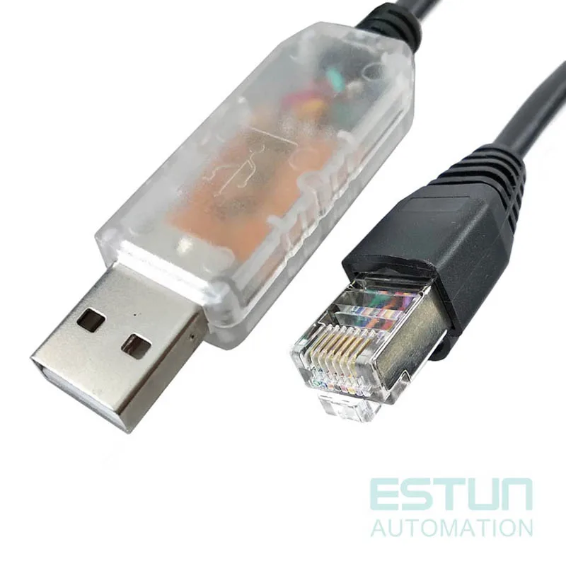 FTDI USB RS485 ke RJ45 untuk G100 M100 kabel Program konsol konfigurasi Drive I/O canggih