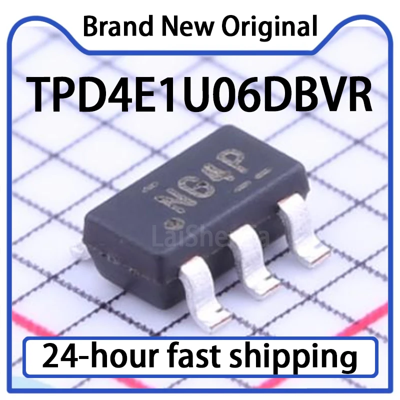 10PCS TPD4E1U06DBVR SOT-23-6 4-channel High-speed Surface Mount ESD Protection Device Original Stock