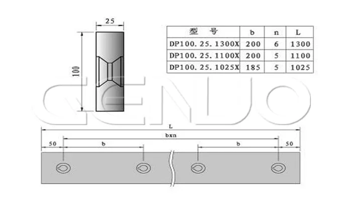 Metal cutting machine accessories and guillotine shears blades for QC12Y QC11K hydraulic shearing machine