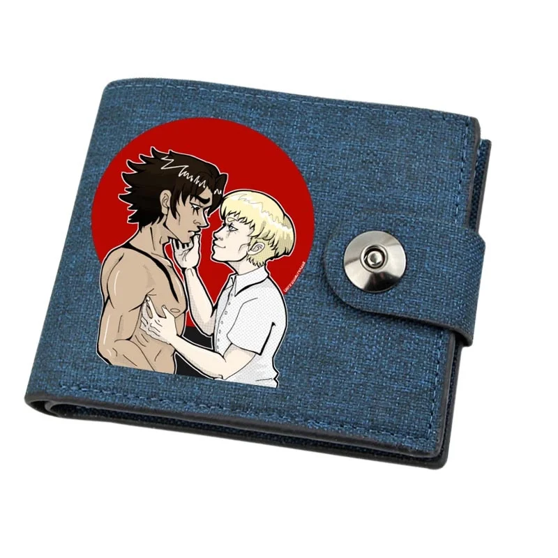 

Boy Gril Coin Purse Anime DEVILMAN crybaby Cartoon Wallet Canvas Teenager Casual Cash Holder Bi-Fold Buckle Short Wallet