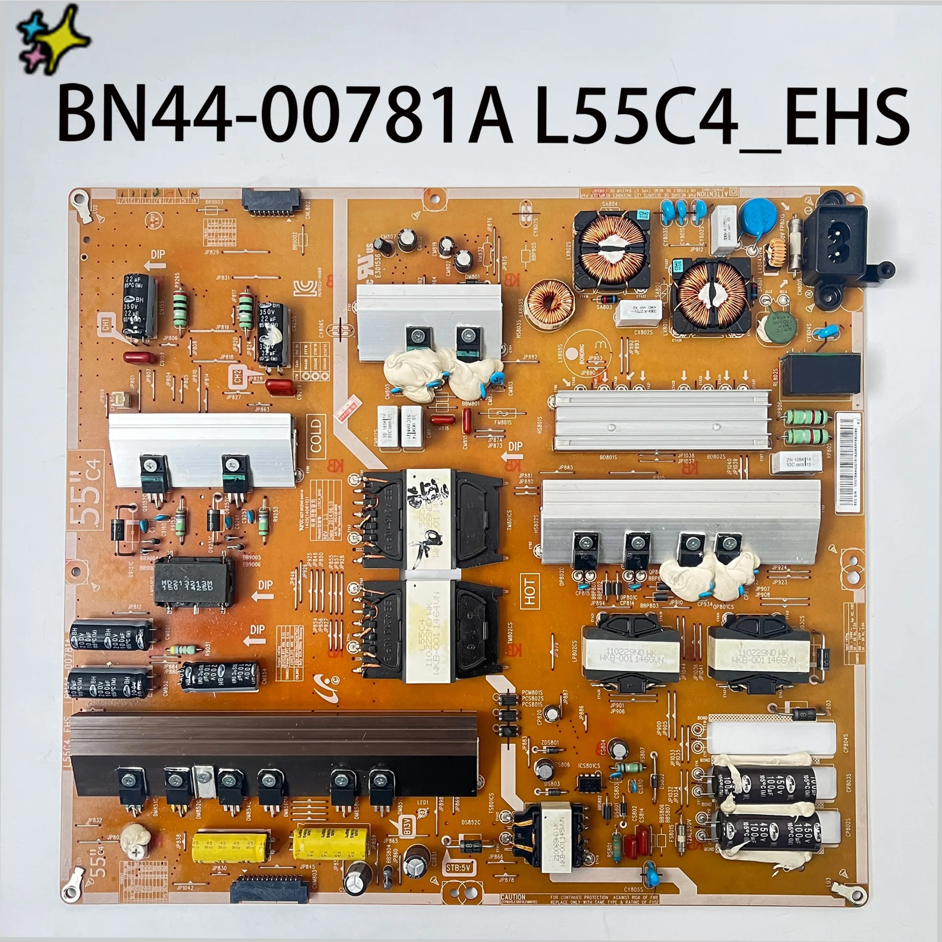

Протестированная совместимая плата питания телевизора Samsung BN44-00781A L55C4_EHS UN55HU7250FXZA UN55HU7250FX UN55HU7250F UN55HU7250 UN55HU7100U