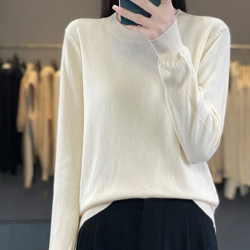 Spring and Autumn New Fashion Turtleneck Knitwear Sweater Women\'s Loose Slim Long-sleeved Shirt with Wild