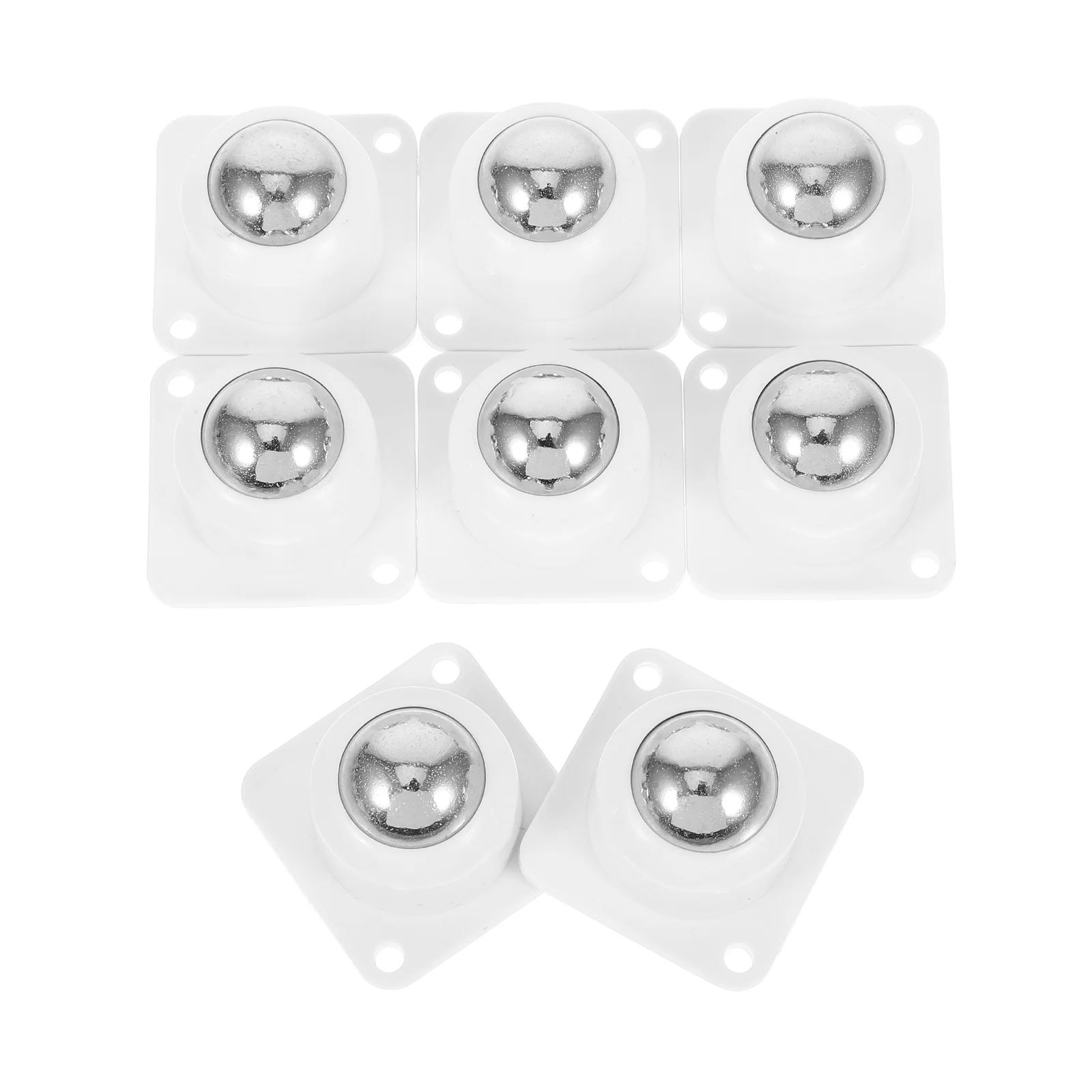 8 PCS Bearing Pulley Folding Massager Furniture Casters Steel Accessory Roller Wheels for