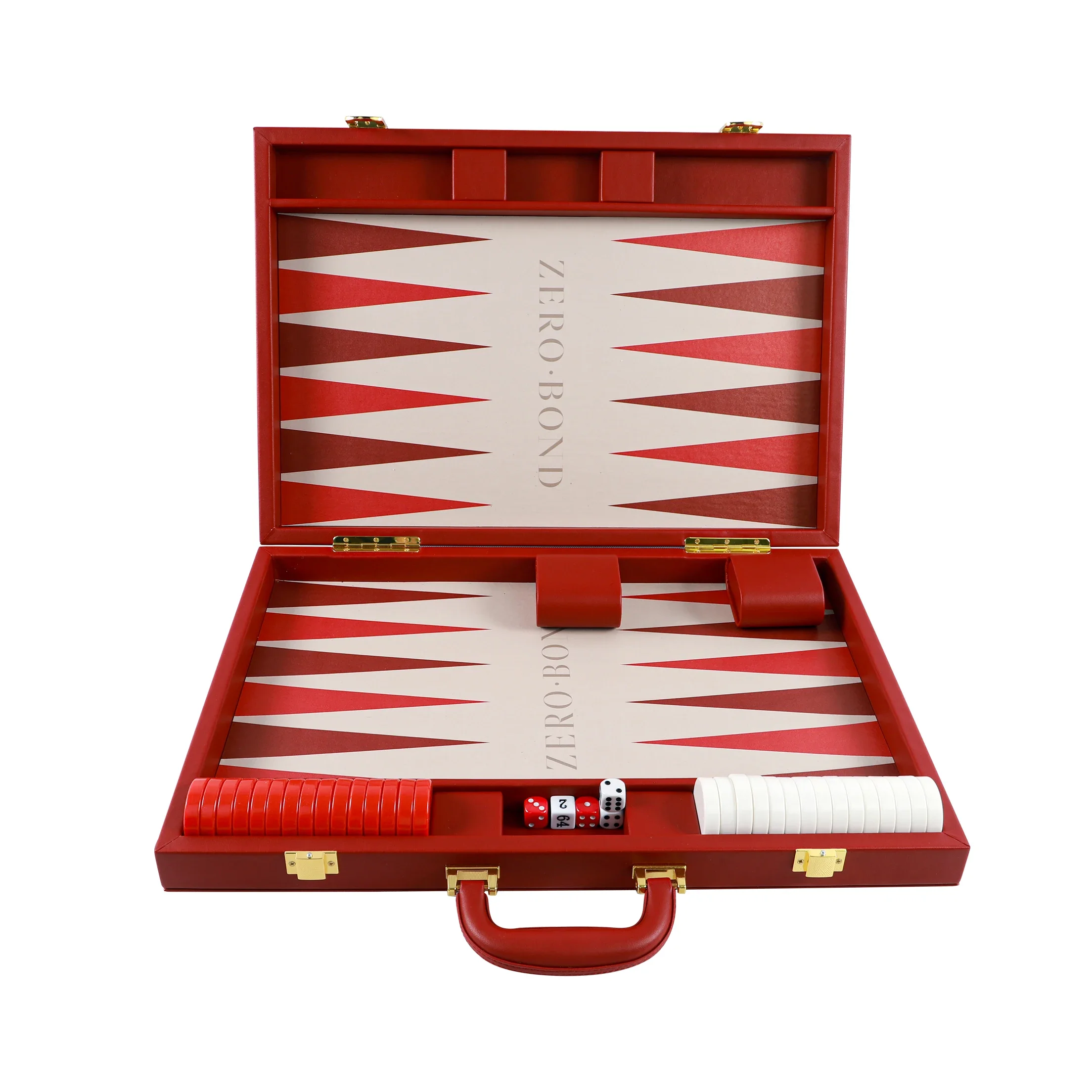 High Quality Chessboard Royal Wooden Decorative Leather Custom Gift Board Game Mini Backgammon Pieces Board