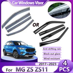 Car Window Rain Deflector For MG ZS ZS11 MK1 2017~2023 MGZS EZS VS Shield Awning Guard Visor Cover Accessories 2018 2020 2022