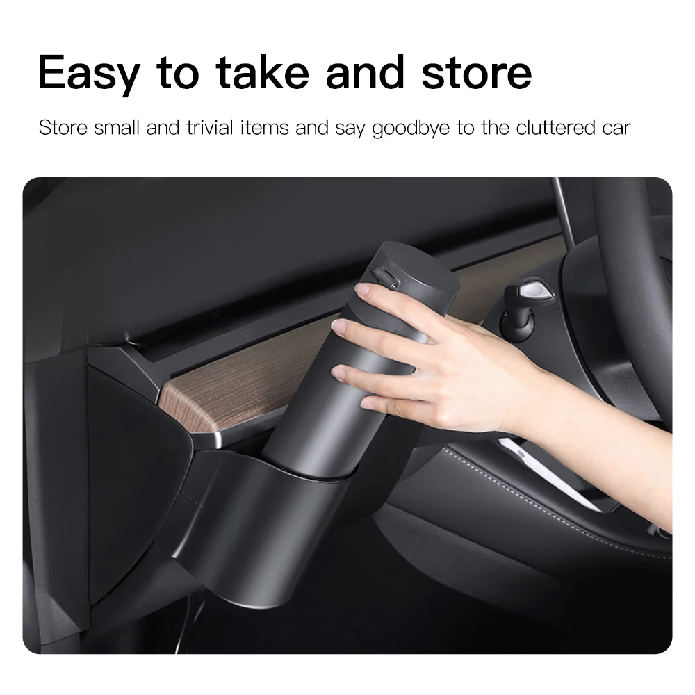 Storage Box For Tesla 2023 Model 3 Model Y Instrument Panel Water Cup Holder ABS Material Car Accessory Storage Box