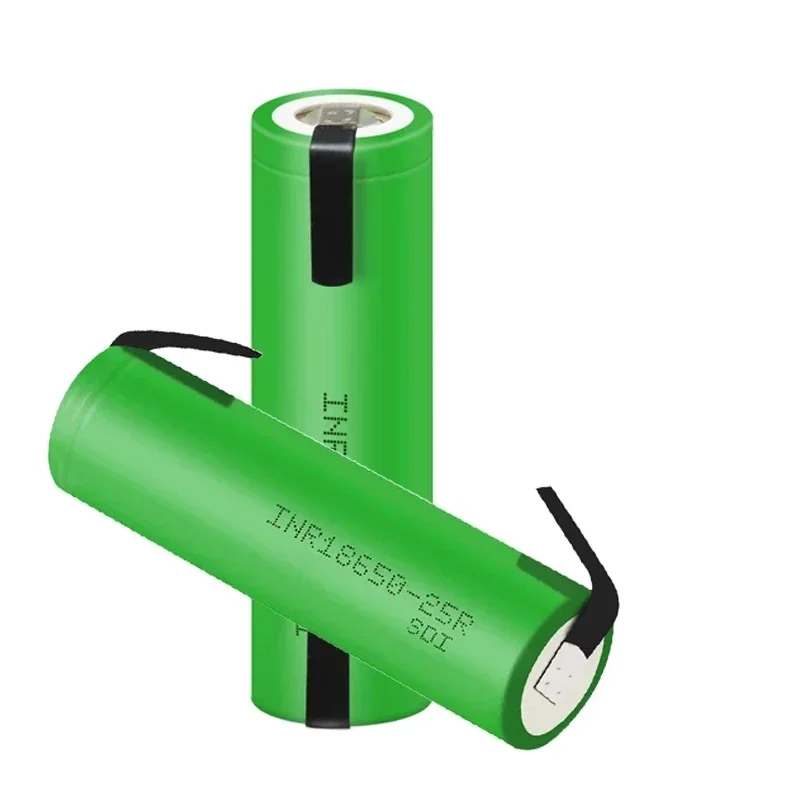 2022 100% New Brand 18650 2500mAh Rechargeable battery 3.6V INR18650 25R M 20A discharge batteries + DIY Nickel