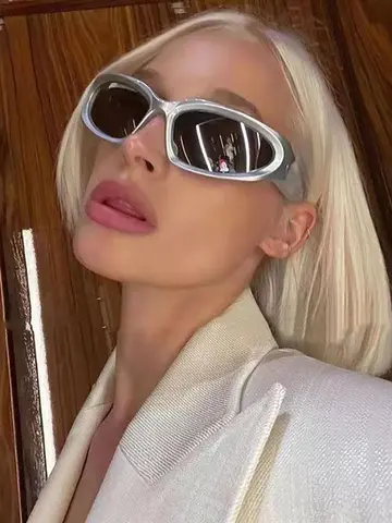 New arrival Popular Women's Sunglasses Punk Sunglasses Unique Oval Sun Glasses Men Goggle Shades Mirror Colorful Y2K Eyewear