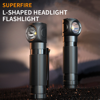 SUPERFIRE TH04 Powerful LED Headlamp USB-C Rechargeable 90° Head Flashlight 18650 Battery EDC Torch Outdoor Camping Lantern