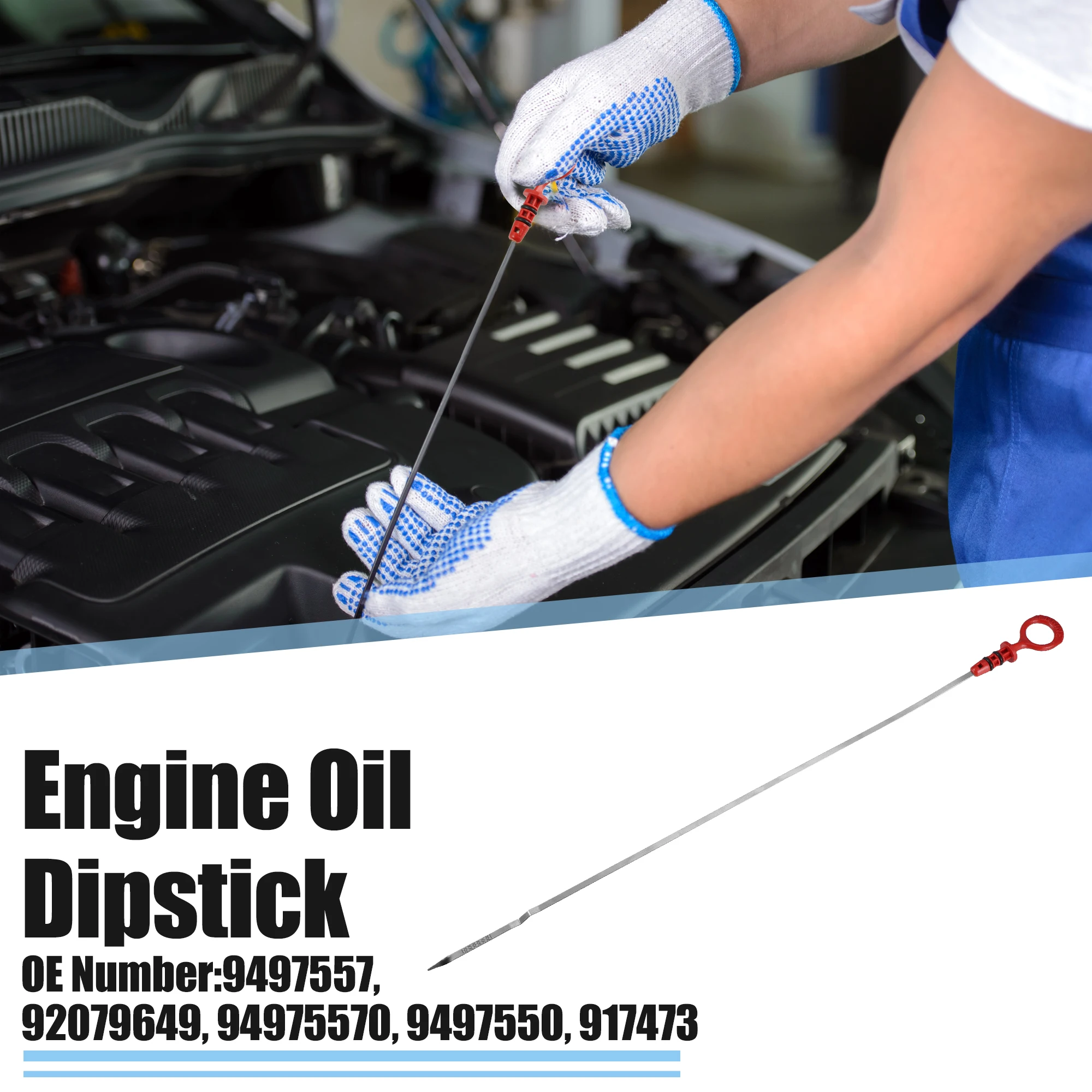 

UXCELL Car Engine Oil Dipstick for VOLVO XC90 2.5L 9497557 Plastic Stainless Steel