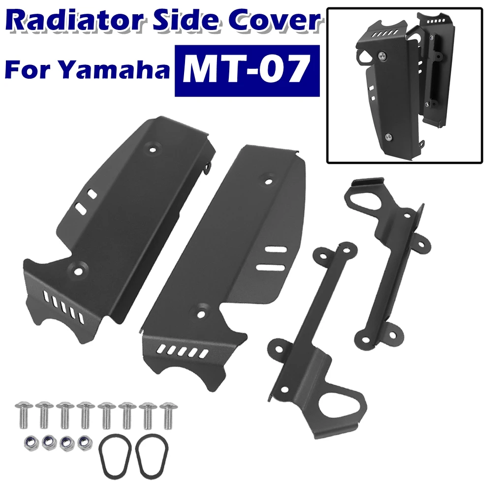 

For YAMAHA MT07 MT-07 MT 07 Yamaha mt07 2025 Motorcycle Accessories Aluminum Radiator Side Cover Radiator Grille Guard Protector