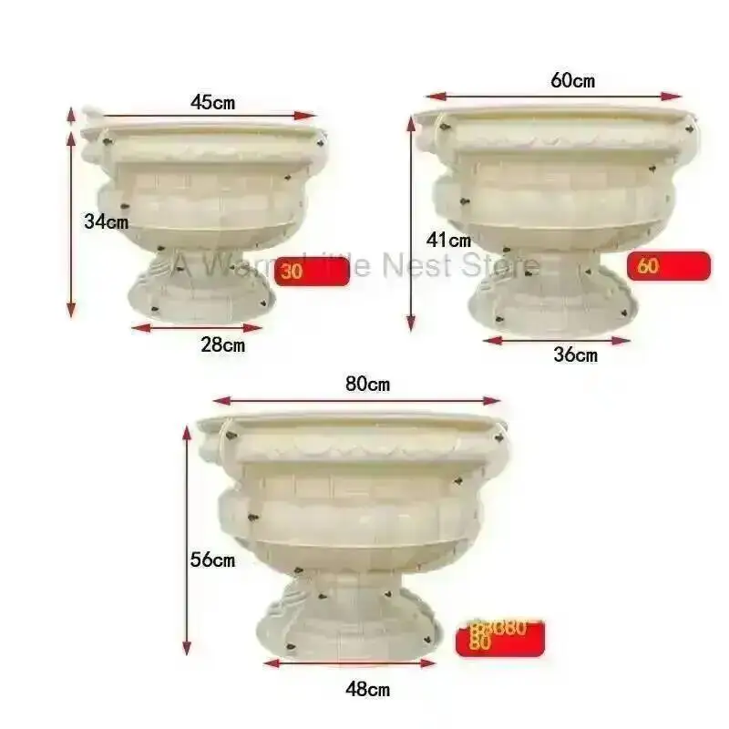 Household Column Gates Roman Guardrail Balcony Mould Garden Buildings Supplies European Style Courtyard Patio Flowerpot Mold G