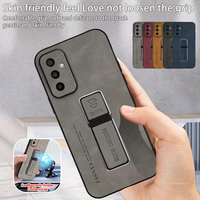 For Samsung Galaxy M23 5G Case Soft Silicone Shockproof Phone Case For Samsung M23 M 23 SM-M236B Leather Magnetic Holder Cover