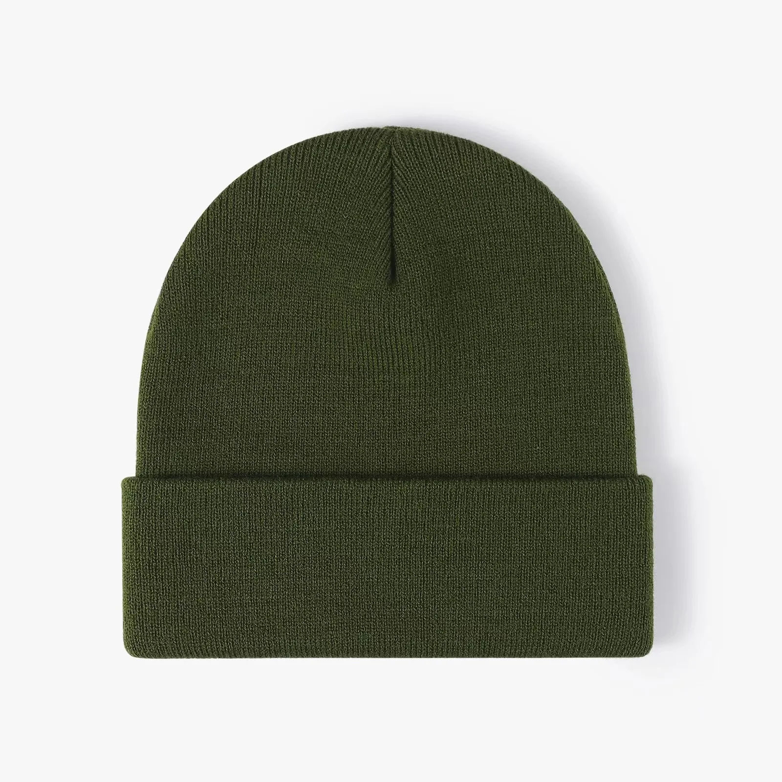 Customized Printed Logo Solid Color Knitted Hat Versatile Couple Cap Outdoor Pullover Hats Candy Colored Knitted Caps