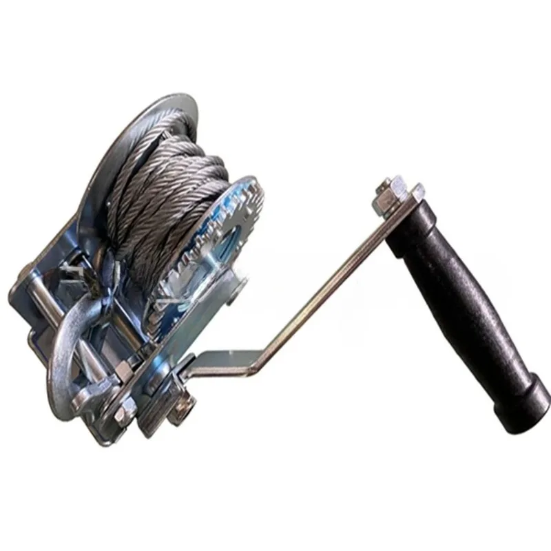 

With 6m Steel Cable 600LBS Manual Winch Portable Ratchet Hand Winch for Trailer Towing Loading Marine Heavy Duty Metal Winches