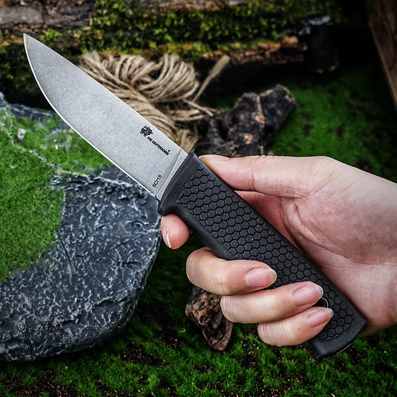 2024 New High Hardness Folding Portable With Wooden Handle, Multi-purpose Camping Survival Stainless Steel Knife EDC