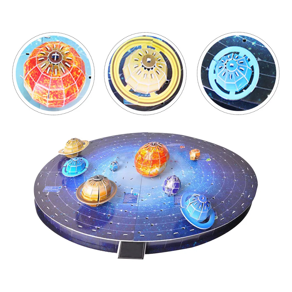 

1Set System Puzzle Space 8 Planets Paper Jigsaw Creative Educational Puzzle for Children Fun Learning Gift