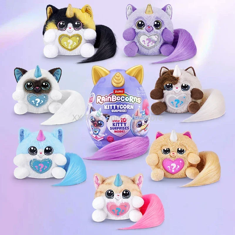 

ZURU Rainbocorns Kittycorn Surprise Unicorn Magic Egg Cute Soft Plush Toys Ragdoll Cat Persian Cat Girls Unboxing Toys Gifts