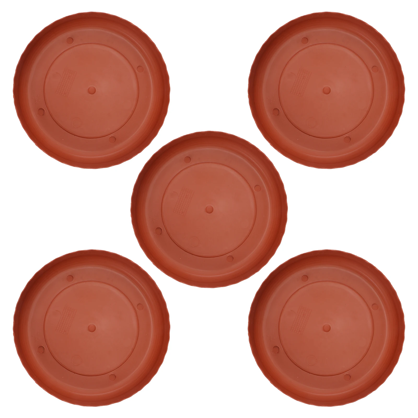 

5pcs Round Resin Plant Pot Tray Flat Base For Succulents Bonsai Flowerpots Garden Balcony Drip Tray Surface Protector 2-3