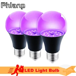 12W E27 UV Purple Black Light Bulb Glow in the Dark Party Supplies Party Lamp Blacklight Bar Fluorescent Decoration Bulb