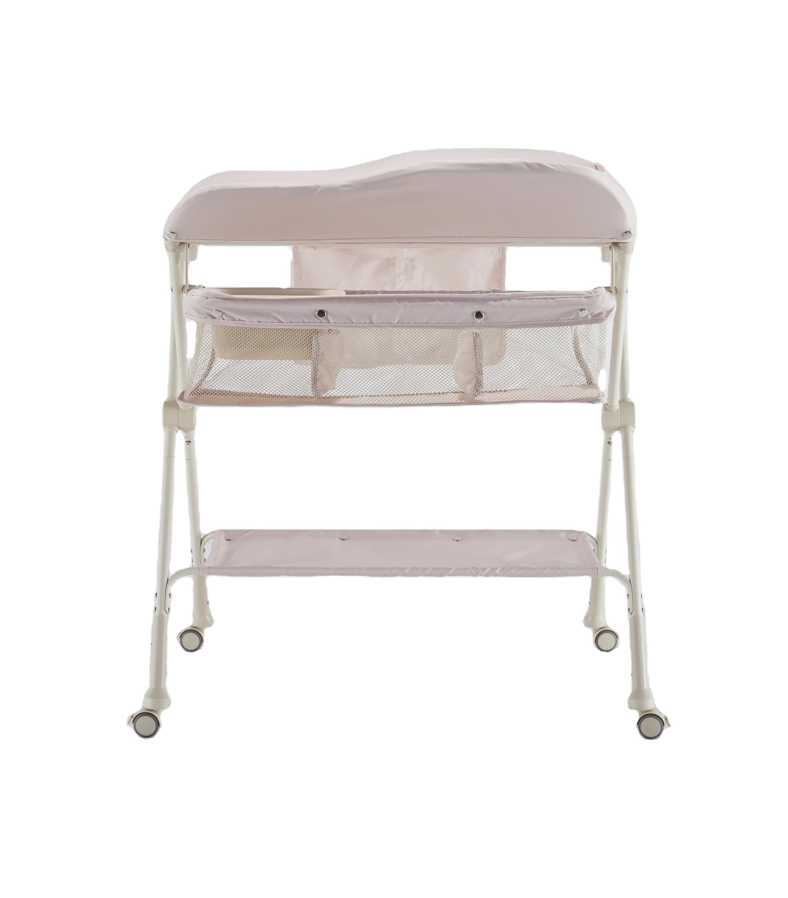 Newborn Baby Changing Table  Multi-Functional Touch Nursing Diaper Table Foldable Changing Table