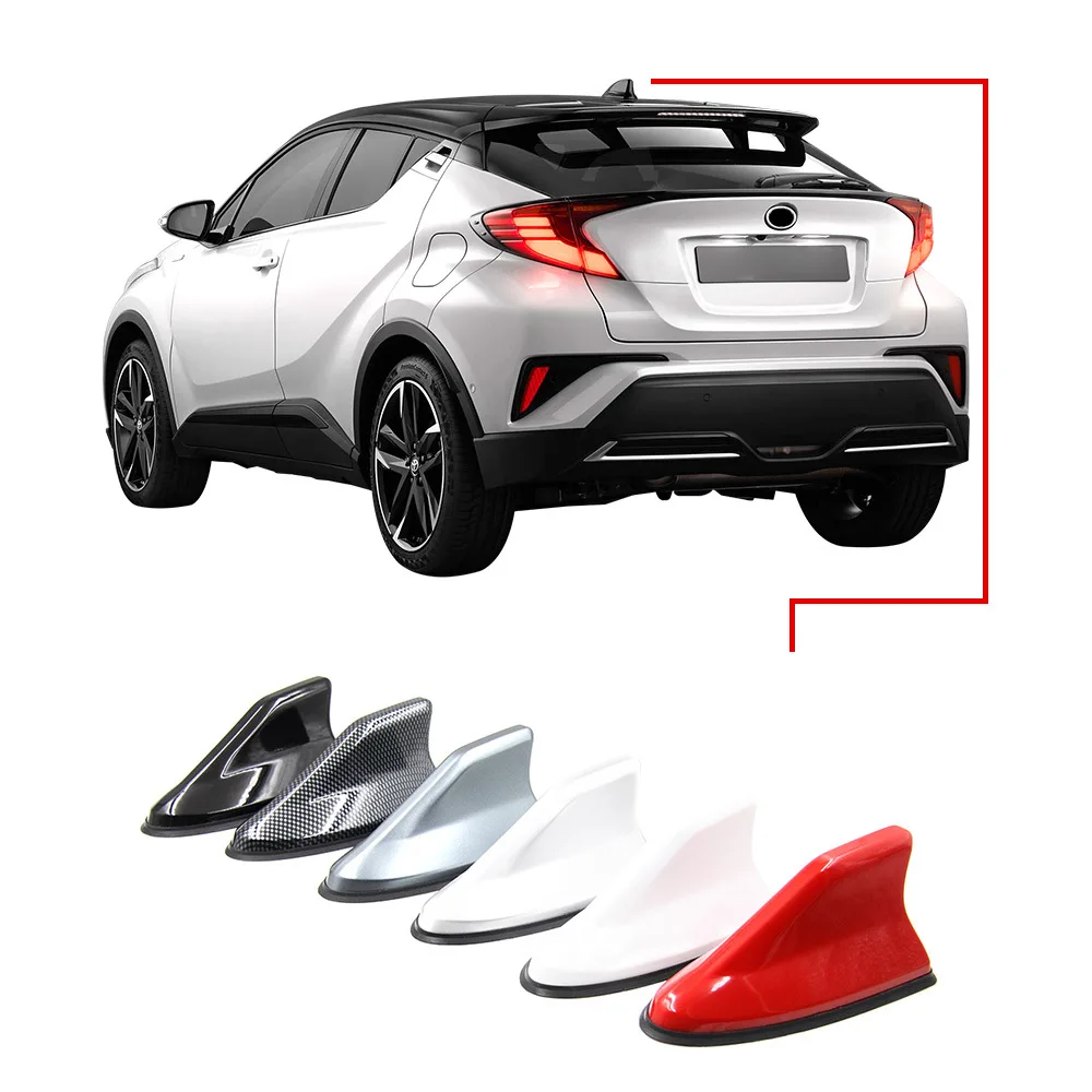 

1Pcs Car Automobile Shark Fin Antenna with Signal Radio Universal AM/FM Signal Decorative Antenna for Toyota Rav4 Camry Corolla
