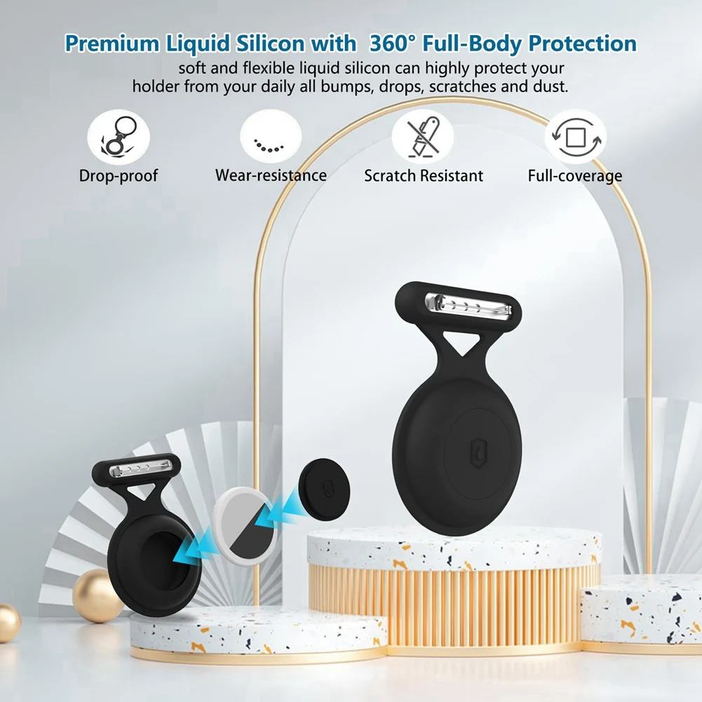 สําหรับ Airtag กันน้ําผู้ถือกรณีเข็มกลัด Anti-Lost GPS Tracker สําหรับเด็กและผู้สูงอายุ