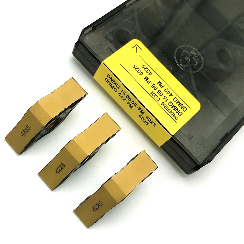 DNMG150404 DNMG150408 PM4225 Inserti in metallo duro Lavorazione dell'acciaio Utensile per tornitura esterna di alta qualità Inserti per tornitura per tornio CNC