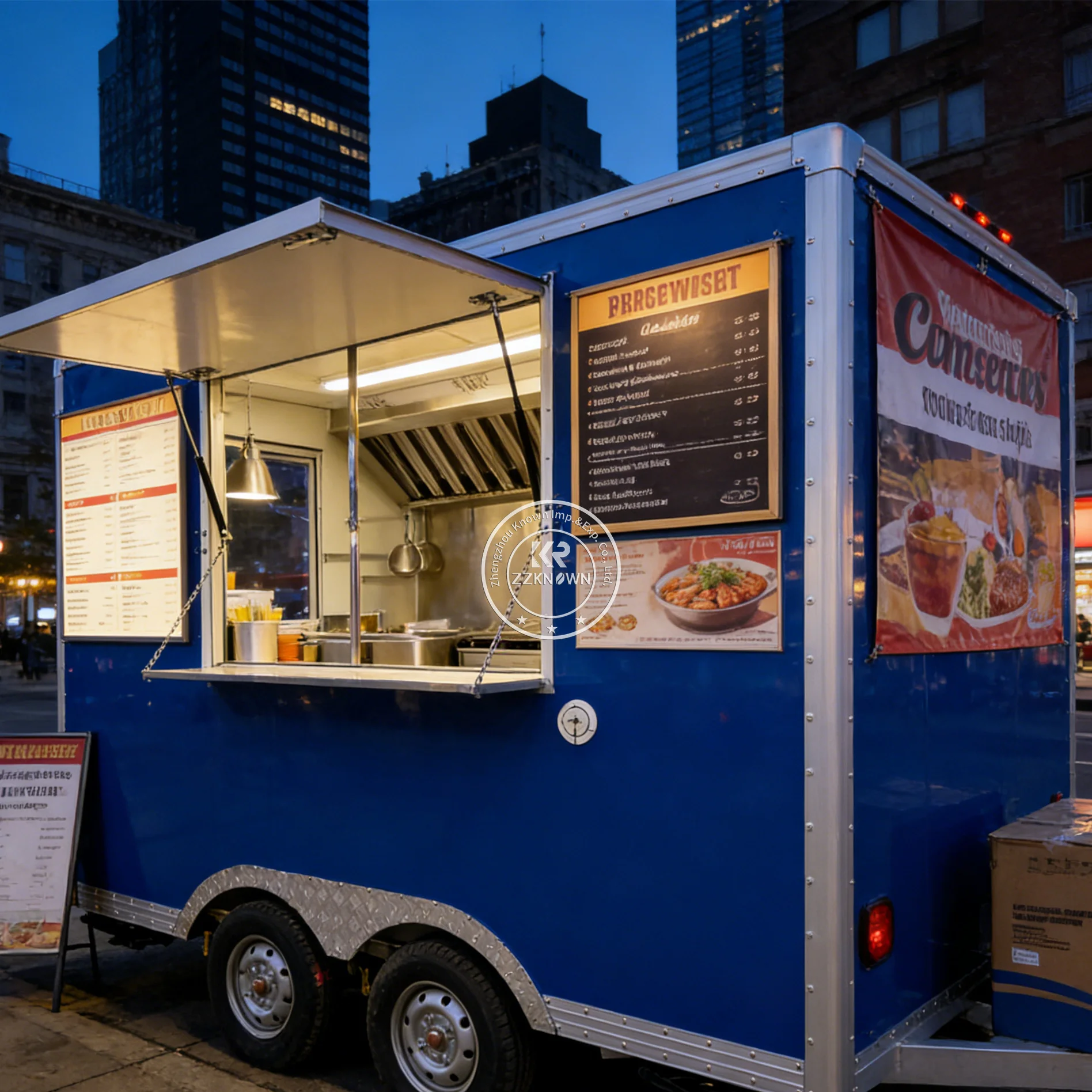

Mobile Kitchen Truck Food Trailer Free Design Coffee Juice Truck Hamburgers Ice Cream Cart Concession Food Truck