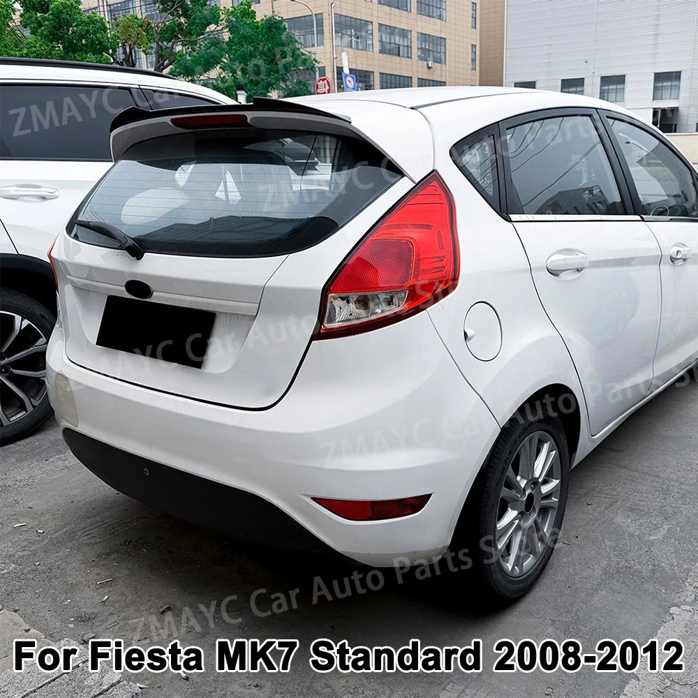 Auto-Heckflügel für Ford Fiesta MK7 Standard Edition 2008-2012 Fester Windspoiler Karosserie-Kits Exterieur-Tuning Auto-Zubehör