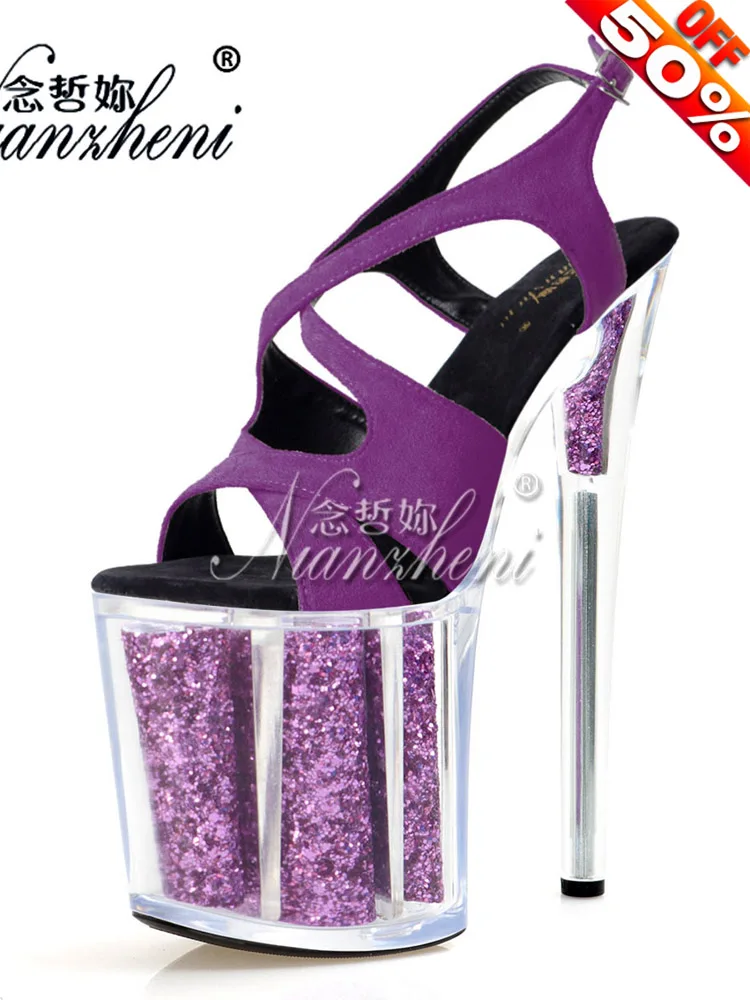 

8 Inch Dancer Platform Sandals Stripper 17cm Womens Strip Pole Dance Exotic Heels Open Toe Shoes Fashion Nightclub Sexy Fetish