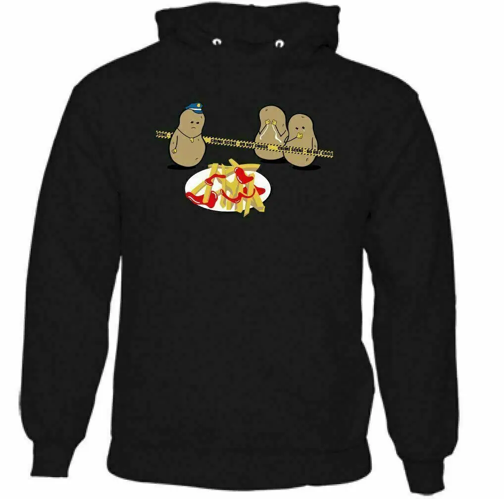 Potato Murder Mens Funny French Fry Hoodie Food BBQ Chef Cook Baker Birthday