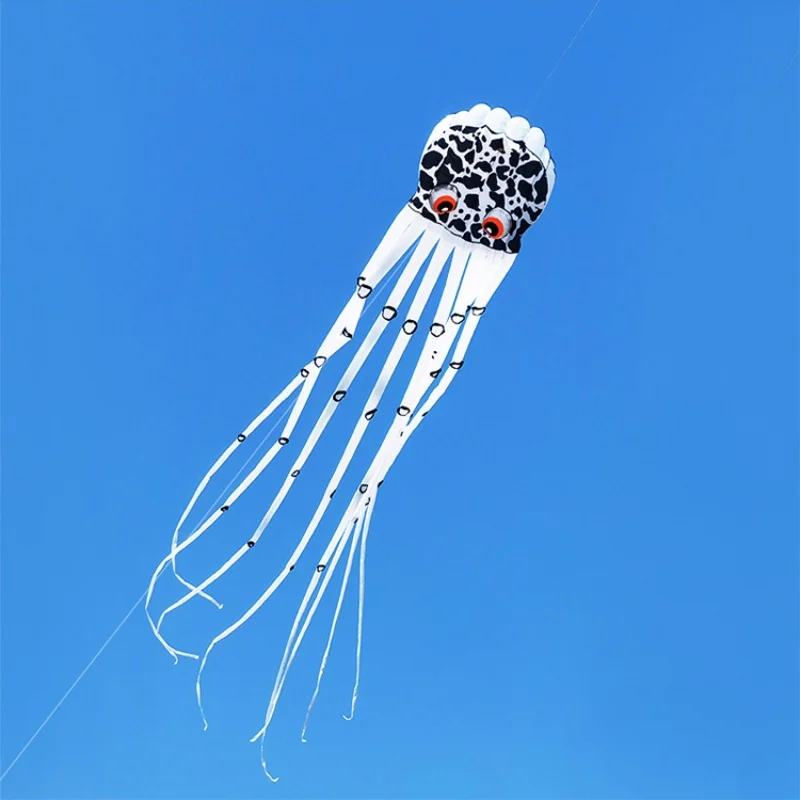 free shipping white octopus kite oreo kite inflatable toys Kite flying windsurfing papalotes cometas grandes juguetes inflables