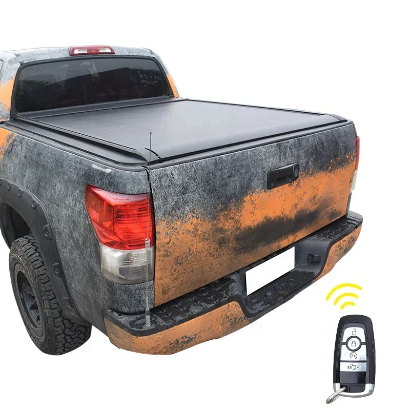 High quality waterproof truck electric pickup truck tonneau bed cover for Toyota Tundra Electric telescopic shutter