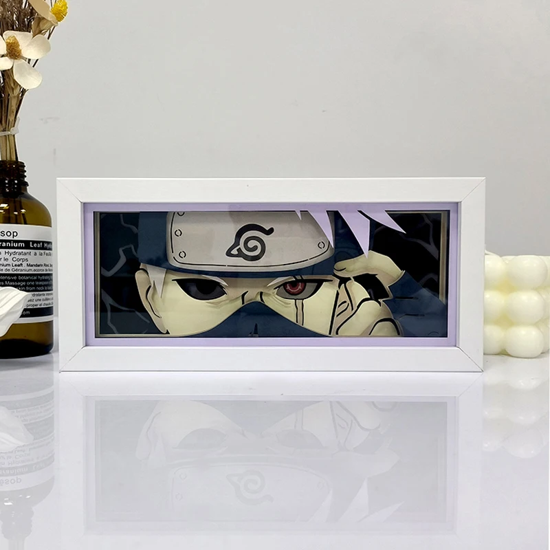 Anime series Naruto color paper-cut light remote control room bedroom atmosphere night light