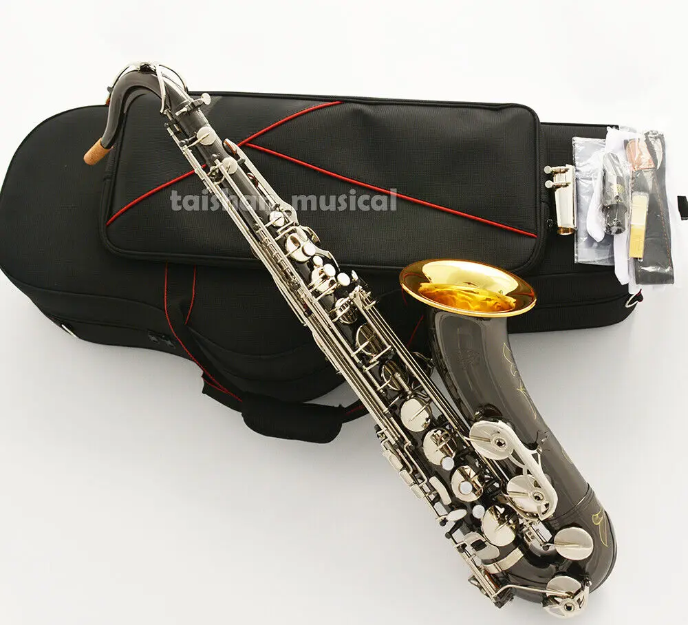 

WTS-670 Balck silver nickel Tenor Saxophone Gold Bell Saxophones