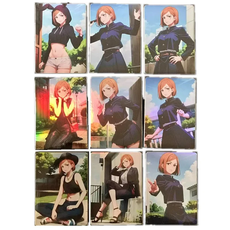 

9 шт./компл., аниме Spell Return Kugizaki Wild Rose Spell Master ACG, сексуальная телесная карта, школьная игра, игрушка, подарочная коллекционная карта