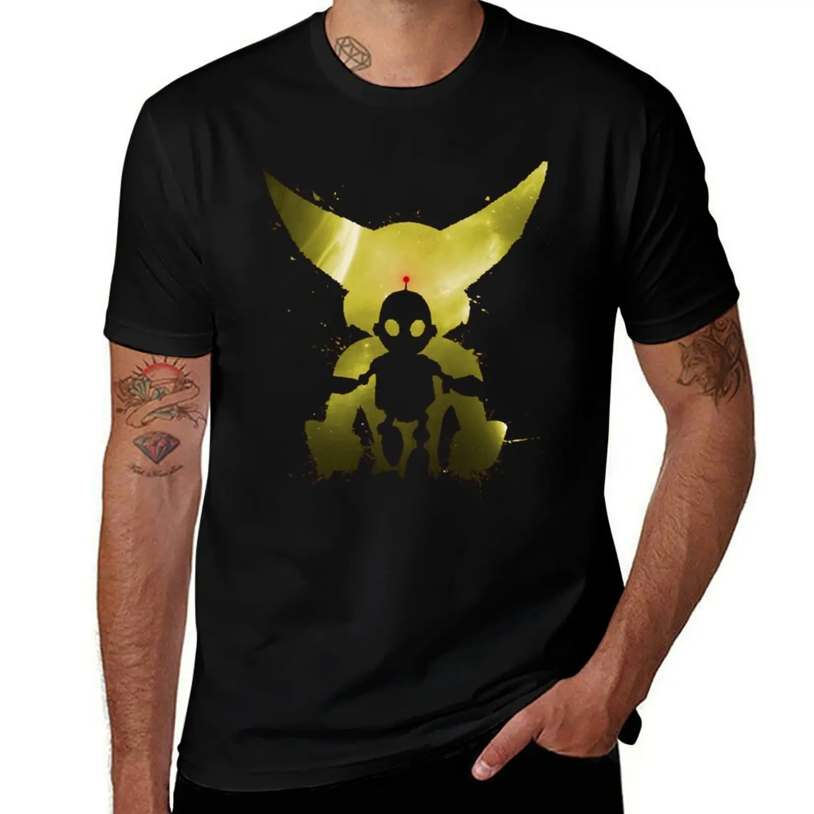 Ratchet amp Clank Galaxy Yellow T-Shirt Street Style Casual Tee Shirt